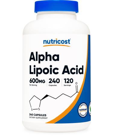 Now Foods Alpha Lipoic Acid Extra Strength 600 mg 60 Veg Capsules