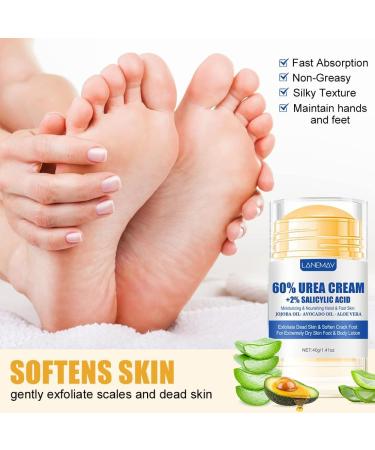  PCC PTYXIS Urea Foot Cream 60% + 2% Salicylic Acid Nourishing Cream for Cracked Heels and Dry Skin Softening Exfoliating Dead Skin Smoothing (#1 40g) - Buy Online on GoSupps.com