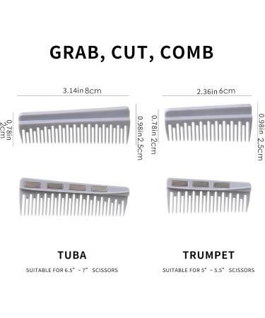 Haircut Thinning Scissors Hair Cutting Scissors 2-in-1 Hair Cutting Scissors and Comb Ergonomic Haircut Scissors with Removable Magnetic Comb for Salon Stylists Beauticians and Hairdressers - Buy Online on GoSupps.com