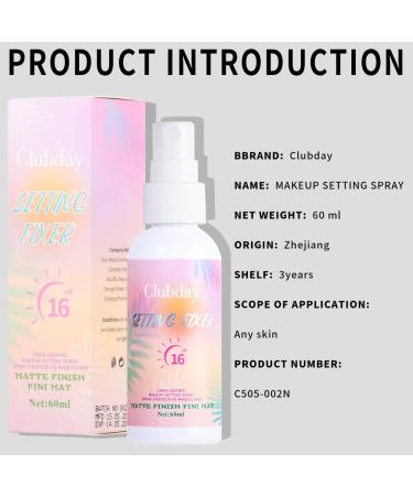 Matte Finishing Spray | Long Lasting Face Mist | Non-Drying Formula for All Skin Types | Lightweight Hydrating Makeup Spray - Buy Online on GoSupps.com