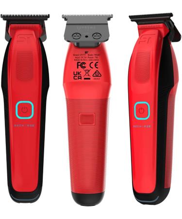 Supreme Trimmer Recharge Zero Gap Trimmer for Barbers | 7500+ RPM Removable Battery Smart USB Charging Stand + iPhone/Android Charging | ST777 Red - Buy Online on GoSupps.com