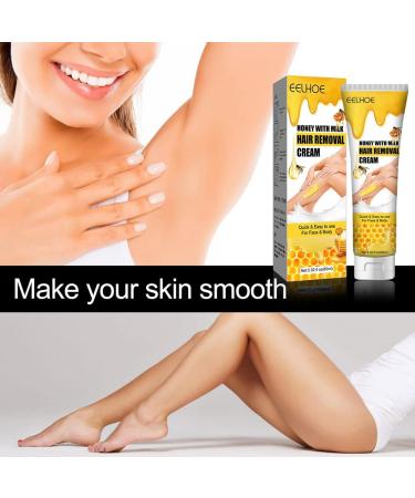  Katutude Sensitive Hair Removal Cream with Honey Milk - Hair Removal Cream for Body and Legs - Painless - Effective for Forearms - For Body and Legs - Buy Online on GoSupps.com