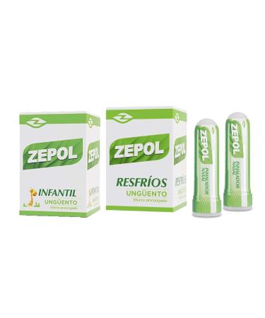 Zepol Family Combo - 1 Ointment 1 Children Ointment and 2 Inhalers
