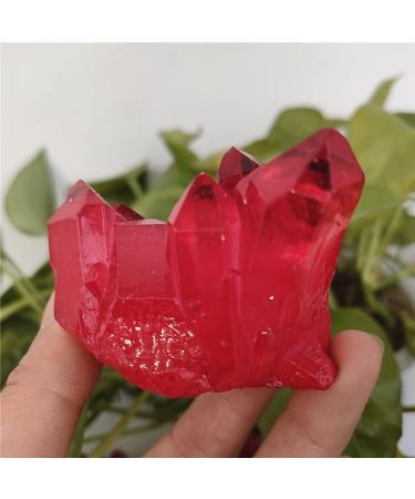 Natural Crystal Rough 1pc 80-100g Red Titanium Rainbow Aura Lemurian Quartz Cluster Crystal Point Quartz Crystals Stones - Buy Online on GoSupps.com