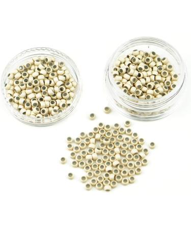 KOCONI Nano Rings Silicone Lined 3mm Hair Extension Beads - 200PCS #13 Light Blond - Buy Online on GoSupps.com
