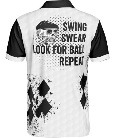 PAGYMO Men's American Flag Golf Polo Shirt - Dry Fit Short Sleeve Men's Golf Gift - X-Large - Buy Online on GoSupps.com