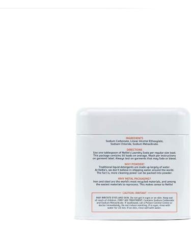 Nellie's 50 Load Laundry Soda Tin with Two Refill Pouches - Eco-Friendly Cleaning Solution - Buy Online on GoSupps.com
