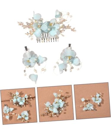 MAGICLULU 2 Sets Hair Comb Crystal Hairpin Combs Wedding Veil Flower Hair Clips for Women Bridal Headpieces for Wedding Hair Teasing Comb Bride Hair Decor Headdress Pearl Delicate Miss Alloy - Buy Online on GoSupps.com