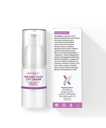 DERMAXGEN Instant Face Lift Cream - Peptide Complex Tightening, Lifting & Firming Cream Organic Instant Formula For Facial, Neck, Chest And Skin Anti Wrinkle & Anti-aging. - 20 Ml - Buy Online on GoSupps.com