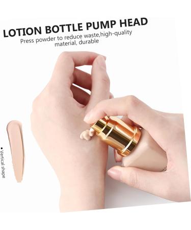 Beavorty 2pcs Lotion Pump Foaming Dispenser Replacement Pump Head Bottle Pump Replacement Air Pump Make up 10x2.3cm Golden - Buy Online on GoSupps.com