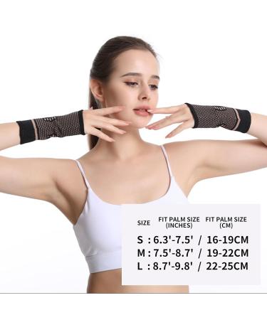 Buy Elastic Wrist Compression Sleeve - Best Carpal Tunnel Support & Wrist Brace for Sports Workout & Typing - Ideal for Tendonitis Relief - Buy Online on GoSupps.com