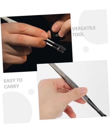 Minkissy 6 STK Stainless Steel Stamp Clip Brow Tool & Tweezers for Handicrafts - Jewelry Production Aid (15.20x1.00cm Set of 3) - Buy Online on GoSupps.com
