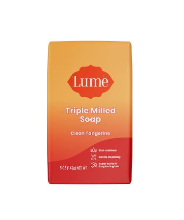 Lume Triple Milled Soap - Rich Moisture & Gentle Cleansing - Paraben Free  Phthalate Free  Skin Safe - 5 ounce (Clean Tangerine) Clean Tangerine 1 Count (Pack of 1) - Buy Online on GoSupps.com