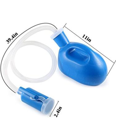 Urinal Funnel Men's Potty Portable Pee Bottle 2000 ML for Hospital Camping Car Travel (Blue)&Urinal Funnel - Buy Online on GoSupps.com