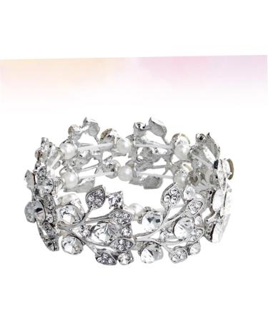 Shop Hapinary Rhinestone Tennis Bracelet - Elegant Stretchable Crystal Jewelry for Women & Brides - Buy Online on GoSupps.com