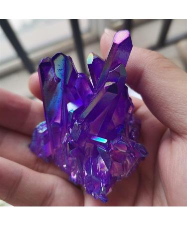 Natural Magic Natural Quartz Colour Crystal Cluster Specimen Home Display Decoration Electroplated Amethyst Stone Decor 1pcs ZJGIDTEM (Size : 40-50) - Buy Online on GoSupps.com