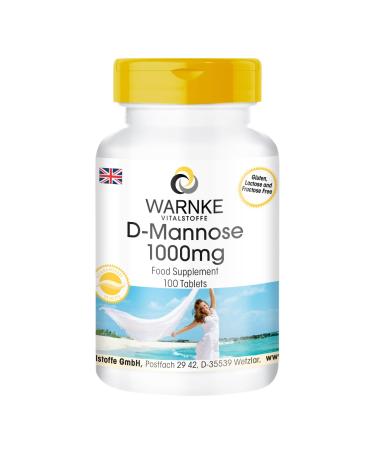 D-Mannose 1000mg Tablets - Highly dosed - Vegan - 100 Tablets | Warnke Vitalstoffe