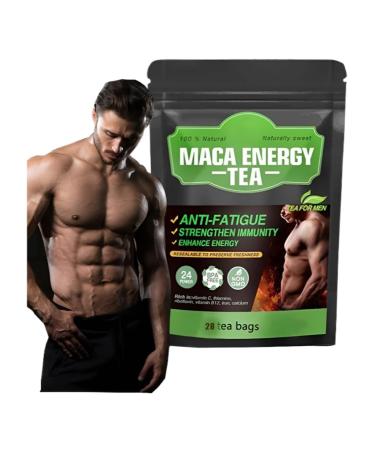 Tisane 28 Tea Soutien nerg tique Naturel For Hommes Endurance Et Vitalit Am lior es 28 Portions M lange De Plantes De Qualit Sup rieure(1PCS)
