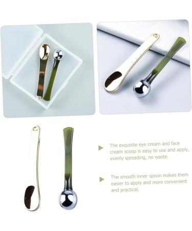  FRCOLOR Set of 2 Mini Makeup Spatulas for Skin Care for Face Cream Eye Cream Reusable and Easy to Clean - Buy Online on GoSupps.com