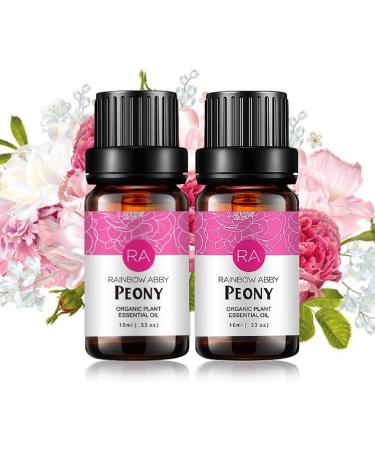 2-Pack Peony Essential Oil - 100% Pure Organic Flower Oil for Diffuser Massage & Skin Care - 10ML - Buy Online on GoSupps.com