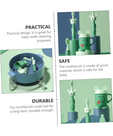 Shop TOVINANNA Infant & Toddler Soft Toothbrush Set 3 Pieces Suction Design for Easy Cleaning | Ideal Newborn & Children's Oral Care - Buy Online on GoSupps.com