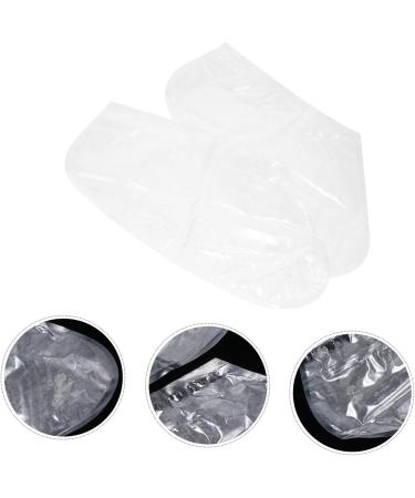 FRCOLOR 2 Pairs Footsticker Foot Mask Foot Care Masks Toe Dividers for Nail Polish Feet Nourishing Exfoliation Masks for Foot Useful Foot Masks Foot Peel Masks Abs White Sock White medium - Buy Online on GoSupps.com