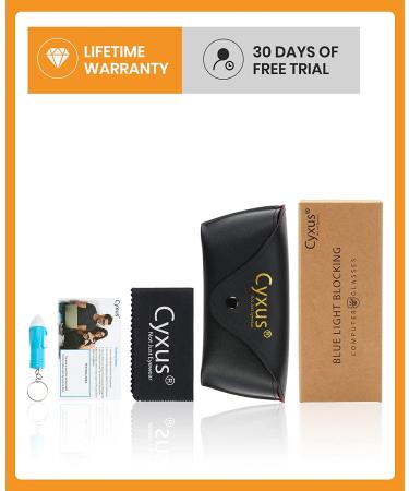 Cyxus Round Wire Frame Blue Light Glasses - UV Blocking Computer Eyewear for Men and Women - Gold - Buy Online on GoSupps.com