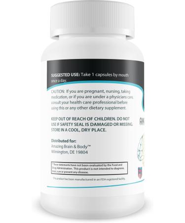 Amazin Brain Pills - Focus - Memory - Clarity - Advanced Cognitive Support - Enriches Mental Performance - Amazin Brain Supplement for Amazin Brain Support - Nootropics Brain Enhancement - Buy Online on GoSupps.com