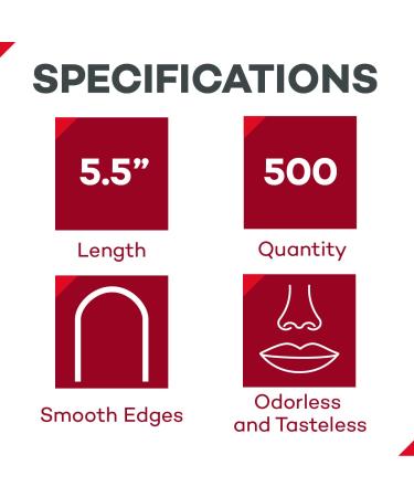 Dealmed 5.5 Junior Tongue Depressors - 500 Non-Sterile Wood Sticks for Medical, Crafts & First Aid - 5.5 Inch, Pack of 1 - Buy Online on GoSupps.com