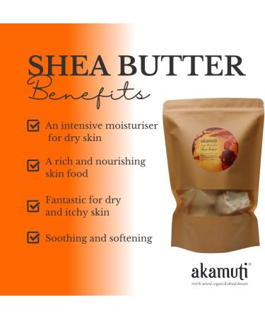Akamuti Organic Virgin Shea Butter 500G - Buy Online on GoSupps.com