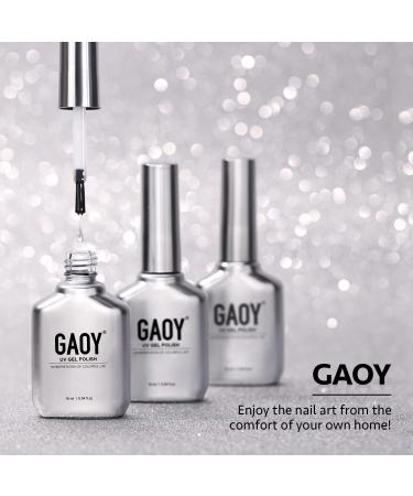 GAOY Gel Top Coat for Gel Nail Polish 16ml No Wipe Clear Finish High Gloss Varnish for Long Lasting UV Gel Nail Art DIY - Buy Online on GoSupps.com
