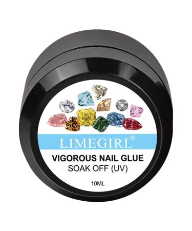 Nail Glue Gel for Press On Nails | Strong Fake Nail Adhesive for Press On Nails | Nail Supplies for Salon Home for 3D Sculpture Gel Soft Gel Nail Tips Dtt