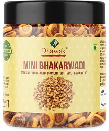 AOZA Dhawak Gujrati Mini Bhakarwadi 200 GMS (Crunchy and Tasty) Jar Pack