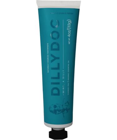 DILLYDOC - Fluoride-Free Mint Toothpaste for Fresh Breath Gentle on Teeth Natural Ingredients Eco-Friendly Bioplastic Tube Sustainable Oral Care for Adults and Kids (3 Pack Mint) - Buy Online on GoSupps.com
