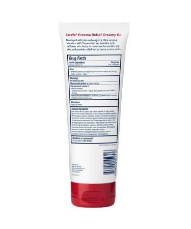 CeraVe Eczema Creamy Oil 8 fl oz | Extra Dry Itchy Skin Relief - Buy Online on GoSupps.com