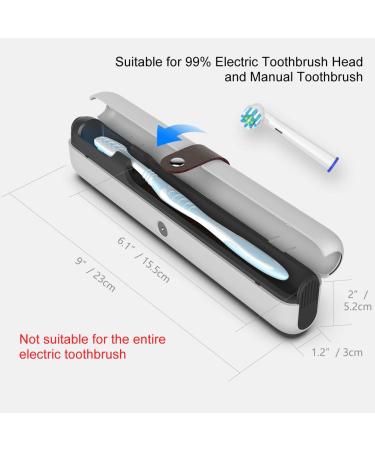 UOXV Portable UV Toothbrush Sanitizer Case with Rechargeable Cleaner for Travel - Buy Online on GoSupps.com