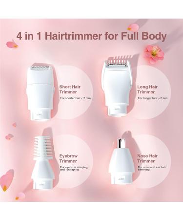 Touch Beauty 4-in-1 Women's Electric Trimmer Set | Face Body & Bikini Hair Removal | Portable & Wireless Razor - Buy Online on GoSupps.com