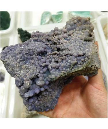 Crystal Real Natural Grape Agate Purple Prehnite Specimen Raw Collectibles Stones and Crystals Decor (Size : 300-400g one) - Buy Online on GoSupps.com