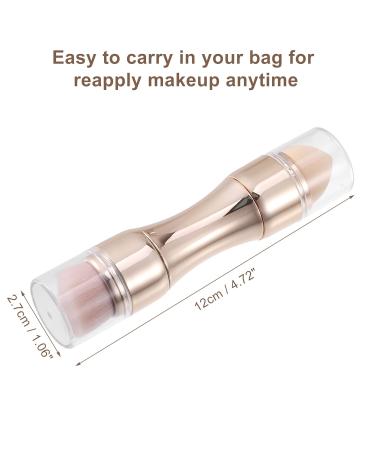 VOCOSTE 4 in 1 Portable Makeup Brush Set | Gold Tone Foundation Lip Eyeshadow & Blush Brushes | Ideal for Travel - Buy Online on GoSupps.com