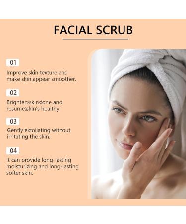 JIAOY Facial peeling with vitamin C and turmeric luminous facial peeling with vitamin C scrub facial cleanser with turmeric scrub removes blackheads improves dark spots tower*1 1 x tormer - Buy Online on GoSupps.com