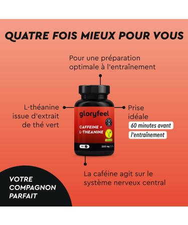 Caffeine + L-Theanine High Dose - 150 tablets with 200mg of caffeine + 200mg of L-theanine green tea extract per daily dose - 100% vegan and laboratory tested - Buy Online on GoSupps.com