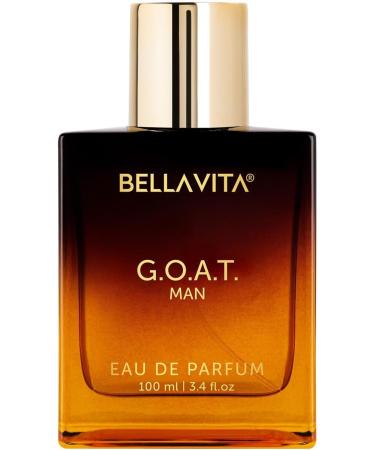 Be'lla Vita G.O.A.T. Men's Eau De Parfum (3.4 fl. oz.) | Perfume for Men with Bergamot Lavender & Patchouli | Woody & Oriental | Refreshing: Ideal for Sports & Gym| Long-Lasting & Cruelty-Free