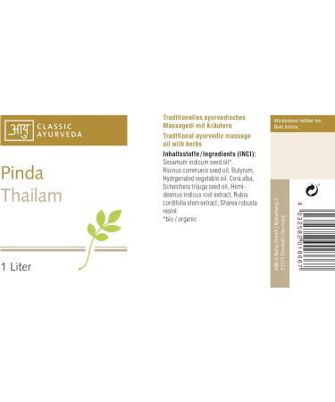 Classic Ayurveda Pinda Thailam - 1L Body Massage Oil for Soothing Relief | Buy Internationally - Buy Online on GoSupps.com