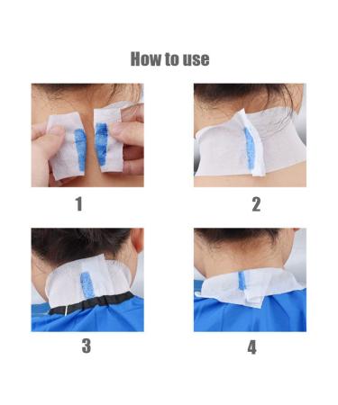 85 Sections White Disposable Barber Neck Strips - Stretchy Hairdressing Collar Towels for Salon Haircut Coloring & Styling - Buy Online on GoSupps.com