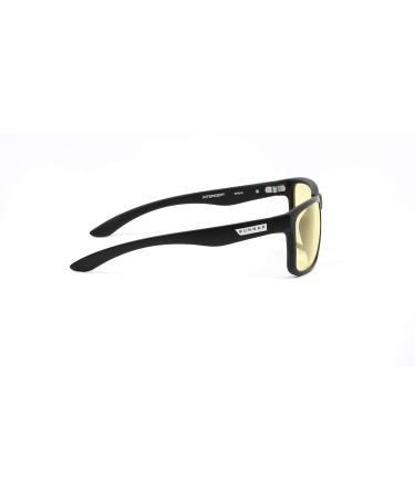 Gunnar Gaming Glasses - Intercept Onyx Frame Amber Lenses | 65% Blue Light & 100% UV Protection | Strength +3.0 - Reduce Eye Strain  - Buy Online on GoSupps.com