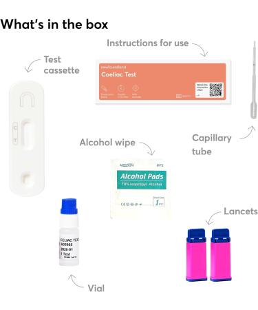 Newfoundland Coeliac Disease Test Kit - Gluten Sensitivity Detection - 99% Accurate Home Test for Gluten Allergy - Blood Sample Testing - CE Certified - 1pc Celiac Test Kit - Buy Online on GoSupps.com