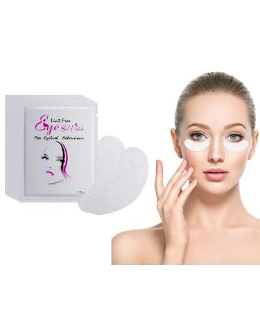 150 Pairs Under Eye Gel Pads Lint Free Skin Friendly Under Eye Patches Lash Pads for Eyelash Extension Treatment 1 count (Pack of 150)
