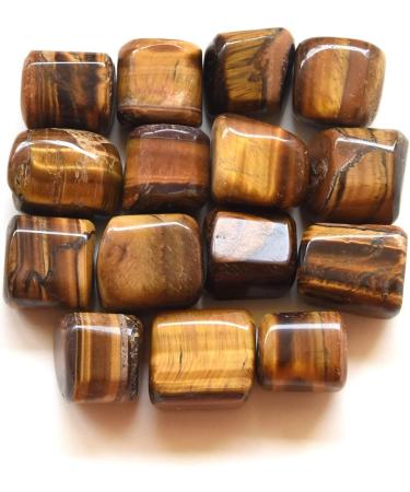 Real Healing Crystals India: Tiger Eye Stones for Beginners - Tumbled Healing Stones for Witchcraft (10-Pack) - Buy Online on GoSupps.com