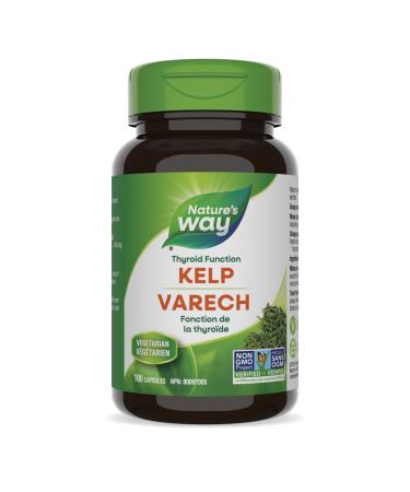 Nature's Way Kelp Thyroid Support 100 Vegetarian Capsules 100 count (Pack of 1)