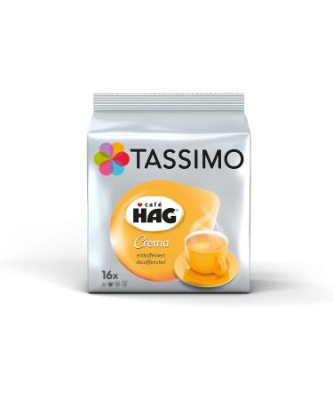 TASSIMO Cafe HAG Crema Decaffeinated Caf Capsules T-Discs Paquet de 5 80 Boissons - Buy Online on GoSupps.com